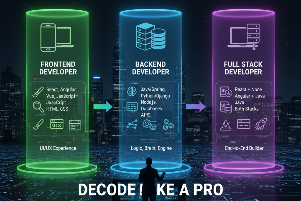 Frontend, Backend, Full Stack — How to Decode These Job Titles Like a Pro